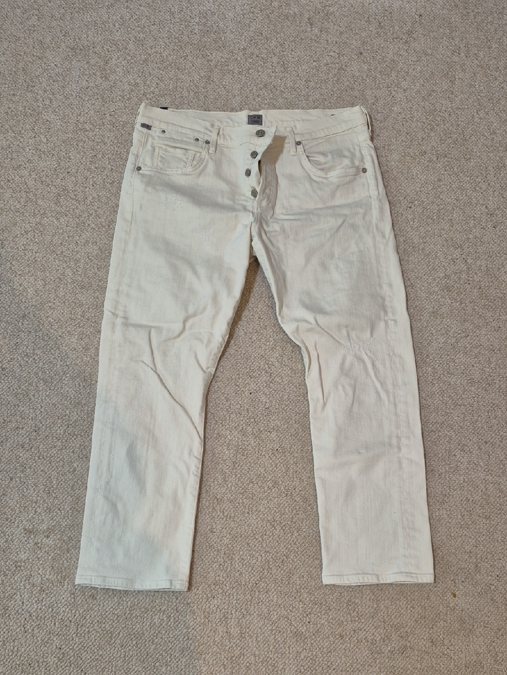 Citizens of Humanity Emerson Slim Boyfriend Jeans – Size 32 – White